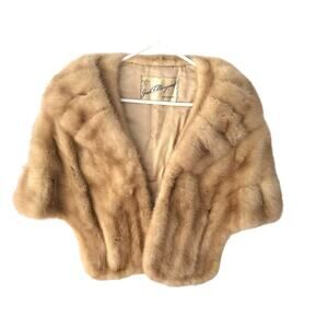 Vintage Mink Fur Stole wrap - Jack F. Morgan Chicago – Elegant Champagne Beige‎